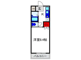 Novellas Court蛍池【2階】の間取り