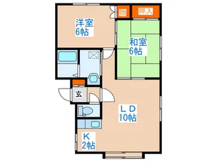 ベルハイツ南【3階】の間取り