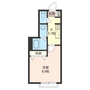 ドルフ宇奈根【2階】の間取り