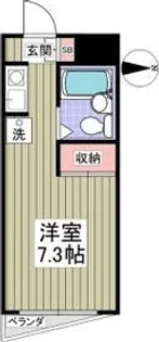 ビラデルソル【2階】の間取り