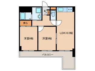 ハウス徳川【3階】の間取り