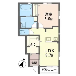 テサールム【1階】の間取り
