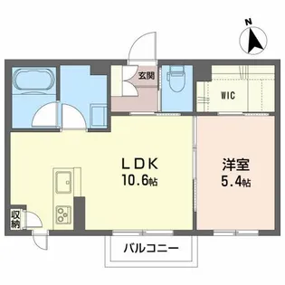 プロヌーブ新白河【2階】の間取り