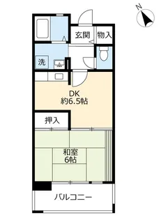 URアーベイン東三国【2階】の間取り