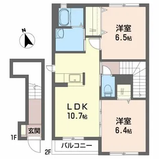 スプレンダー A【2階】の間取り