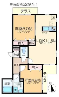 L‘ECRIN【1階】の間取り