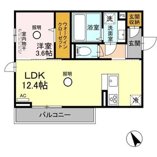 セレブ武蔵塚【2階】の間取り