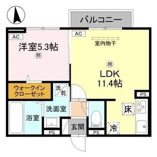 Lumiere du Soir(リュミエール ドゥ ソワール) Un【1階】の間取り