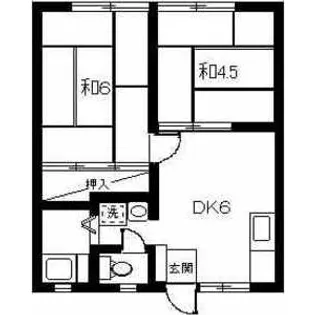 ハイツタカヤマ【2階】の間取り