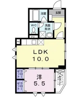 アドニスター・西大井【4階】の間取り