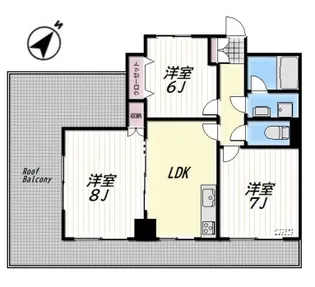 Beit Shalom【8階】の間取り