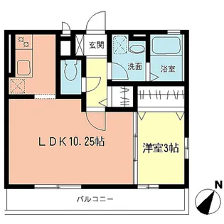 サンハイムB【2階】の間取り