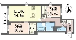 フォレ フルーリー【2階】の間取り