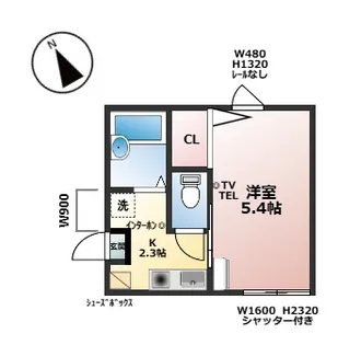 アンシャンテ【1階】の間取り