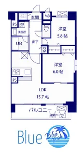 湘南辻堂駅前マンション【10階】の間取り