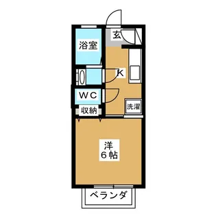 メゾンシリウス【1階】の間取り