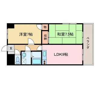 アーバンコート北新町【3階】の間取り