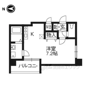 アクアプレイス京都二条城【10階】の間取り