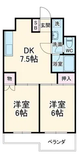 エクセルハイムVI【1階】の間取り