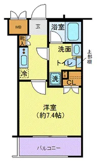 エクセリア溝ノ口【1階】の間取り