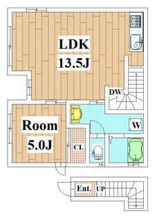 Cortile中延【3階】の間取り