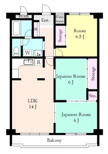 東武みずほ台東口サンライトマンション【8階】の間取り