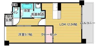 翠ガーデンビル【7階】の間取り