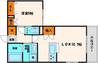 Bengala Gaff【1階】の間取り