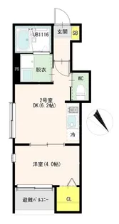 ハーモニーテラス呼続IV【1階】の間取り
