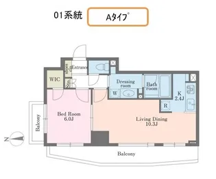 エクセレンシア駒込【8階】の間取り