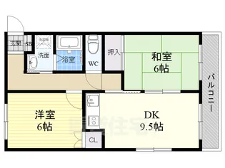 エトワール【2階】の間取り