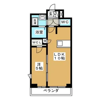プレサンス栄ブリオ【10階】の間取り