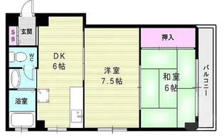 ネオライフ鈴蘭台【2階】の間取り