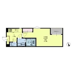 REGALEST First咲【1階】の間取り