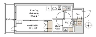 ブランシエスタ入谷グランデ【8階】の間取り