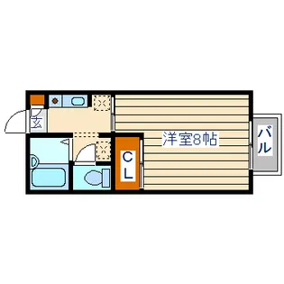 グレース萩野町D【2階】の間取り