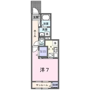 コルティーレII【1階】の間取り