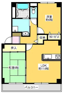ボナール木太【2階】の間取り