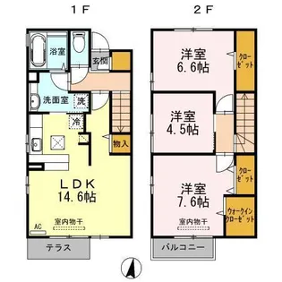 フレ ブランシュの間取り