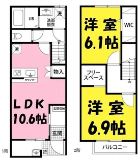 Maisonettepark 大道2 B棟の間取り