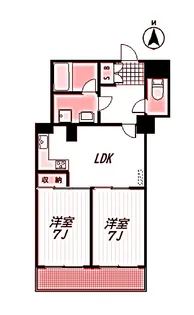 コートハイム横浜【2階】の間取り
