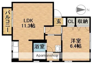 フレシールC【2階】の間取り