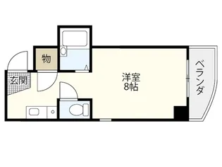 リボン金屋町マンション【3階】の間取り