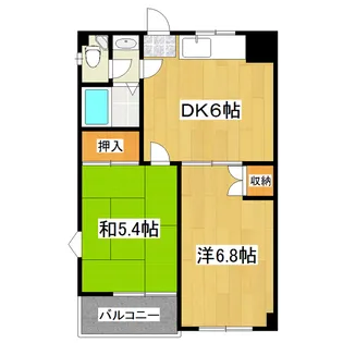 蔵前コーポ【2階】の間取り