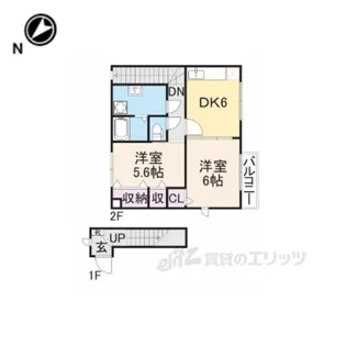 ラーピハイツ2【2階】の間取り