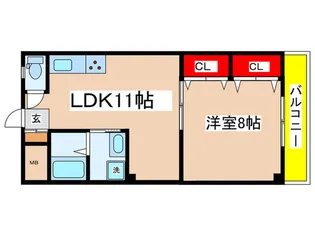 NSハイツ【2階】の間取り