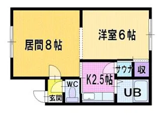 グランドール岡崎【3階】の間取り