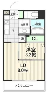 ウィンドシティ根岸【5階】の間取り