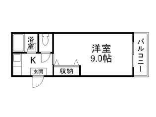 ハイツパープル【4階】の間取り