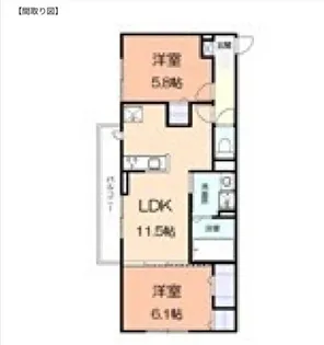 オルテンシア【2階】の間取り